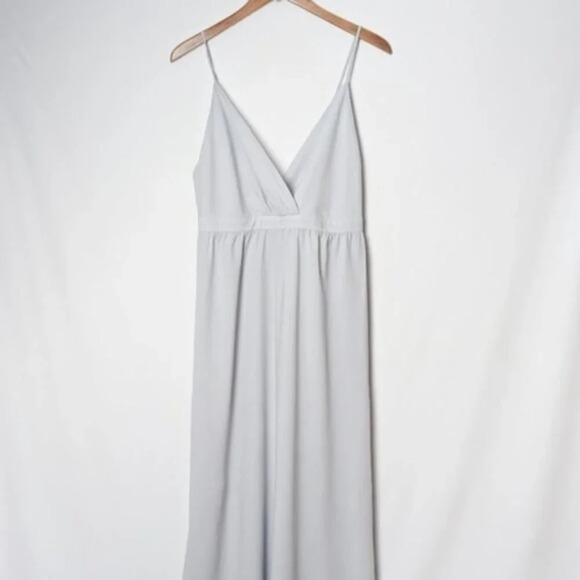 PARK & FIFTH Dove Grey Dress Maxi Wedding Guest 10 - Picture 12 of 15